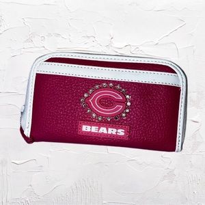 😍3/$21😍 NFL | Chicago Bears Leather Wristlet